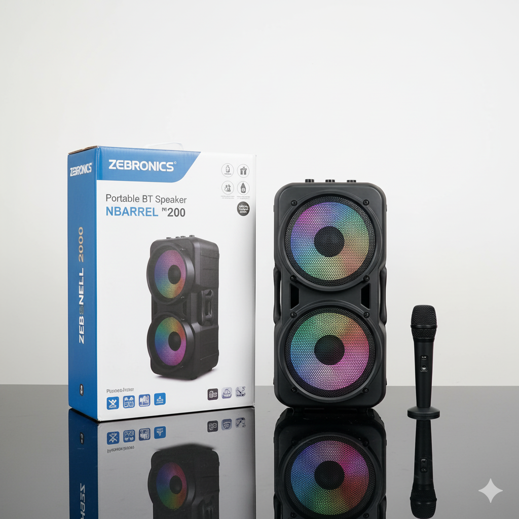 Zebronics Barrel 200 — Portable Party Speaker