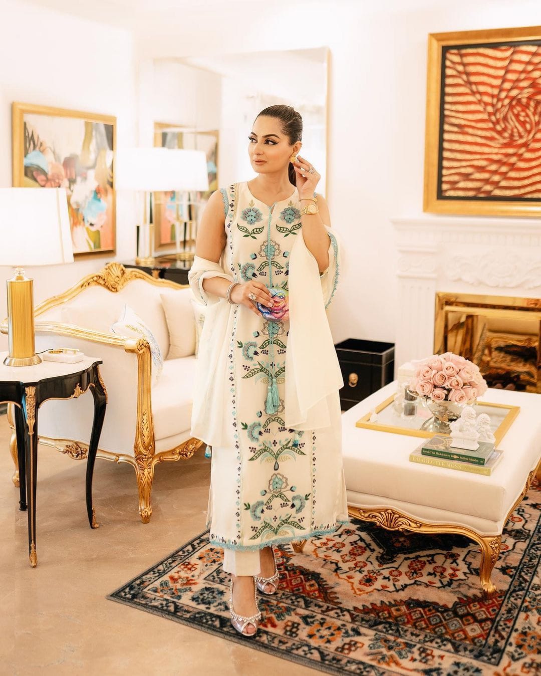 Designer festive wear Kurti, Pant and Duppata